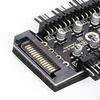 -Pin PWM Cooler Fan, HUB Splitter Extension Socket, 12V Power Supply Controller