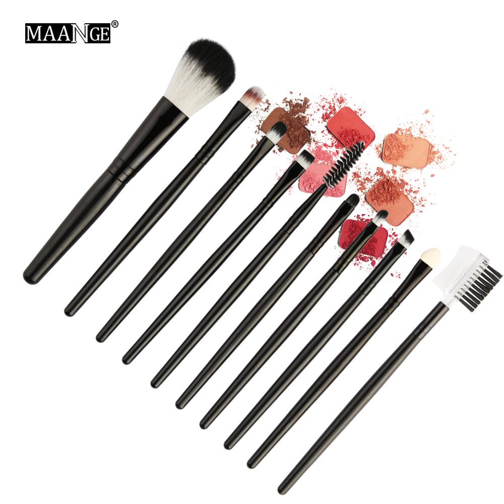 Buy 10pcs Cosmetic Makeup Brush Blusher Eye Shadow Brushes Set Kit at