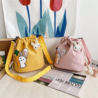 Harajuku Cute Cartoon Girl Student Party Canvas Messenger Bag, Retro Soft Girl Small Bag Cute