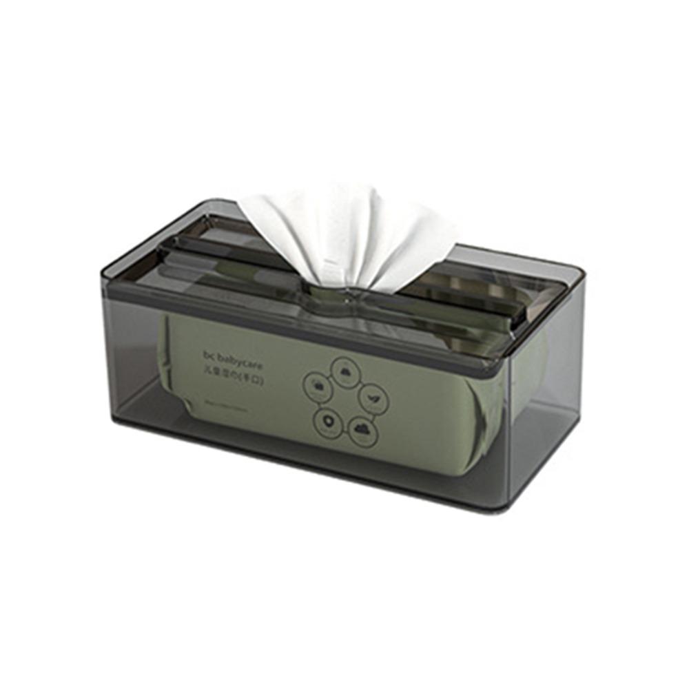 

Waterproof Transparent Tissue Box Multi-Functional Facial Towel Holder Tissue Dispenser Countertop
