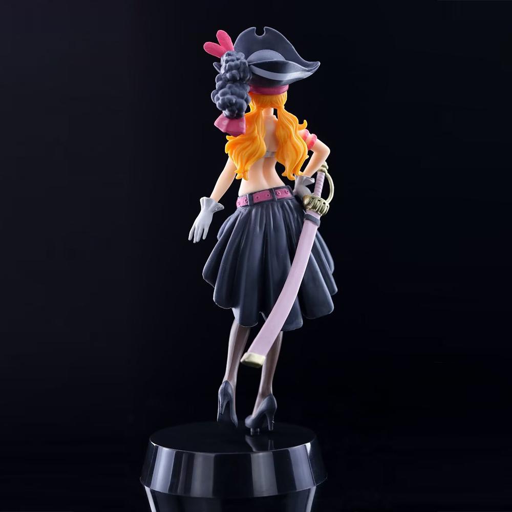 Anime One Piece Nami Action Figure - Film Red Black Clothes Edition PVC Collectible Figurine Model Toy Gift