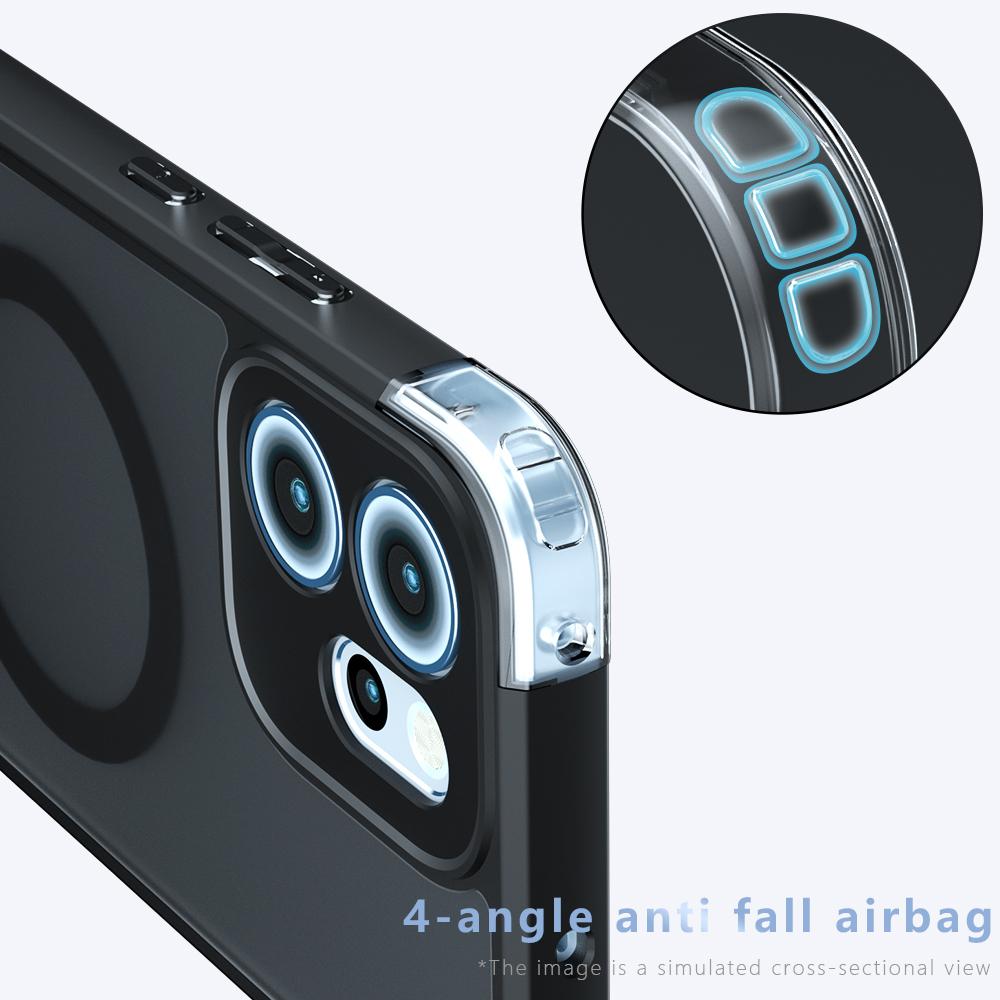 14F for Magsafe Magnetisk Deksel for OPPO Reno 14Pro 14F Matt Støtsikkert Trådløs Lading Hardt Funda Bakdeksel