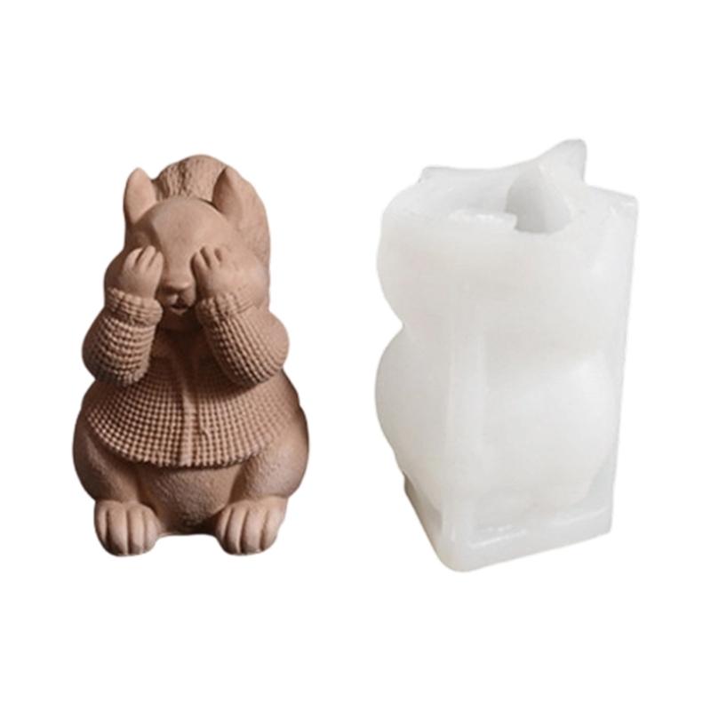 

Reusable Squirrel Shaped Candle Making Mould For Holiday Decorations And Handmade Gift