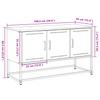 TV Stand Mustard Yellow 100.5 X 39 X 60.5 Cm Steel