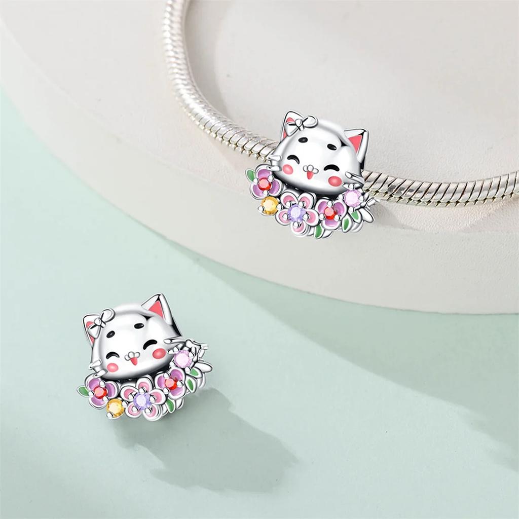 Charms Original Kupferbeschichtete Perlen Passend für Armband DIY Feines Geschenk Damen Zartes Schmuckzubehör