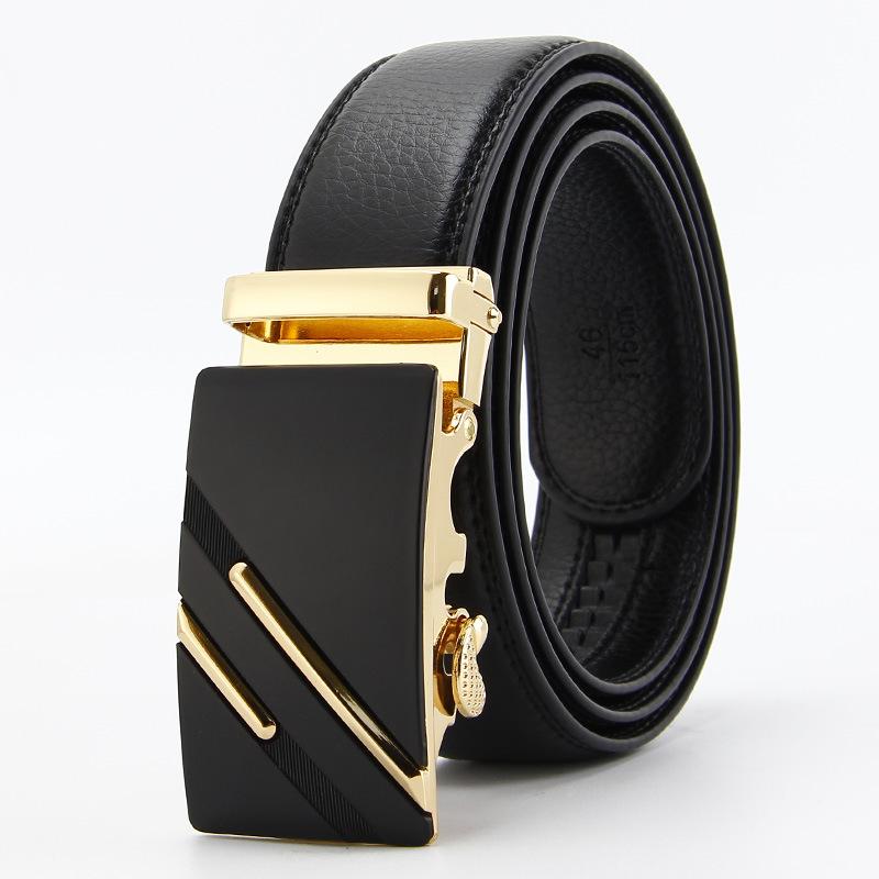 Microfiber Open Edge Automatic Buckle Belt Men's Casual Belt Men's Trouser Belt