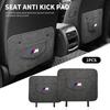 YAMHS1 New PU Leather Car Anti-Kick Mats Auto Seat Back Protector Cover For M E36 E46 E90 E60 F10 F30 E39 F20 E87 E92 G30 X5 E70 X1