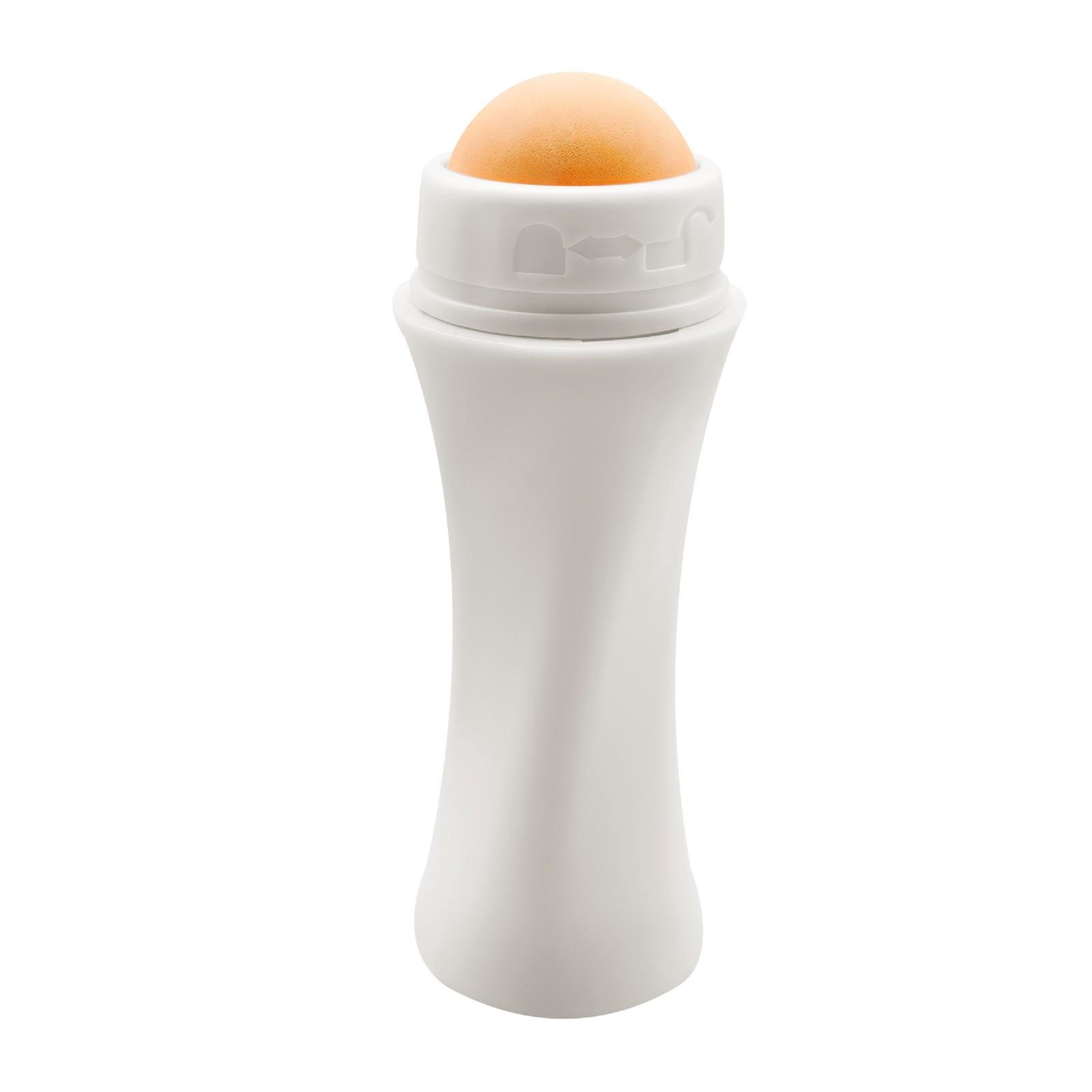 

Роликовый массажер из вулканического камня, портативный шариковый массажер из вулканического камня, впитывающий масло, очищающий ролик для сужения пор One Size белый