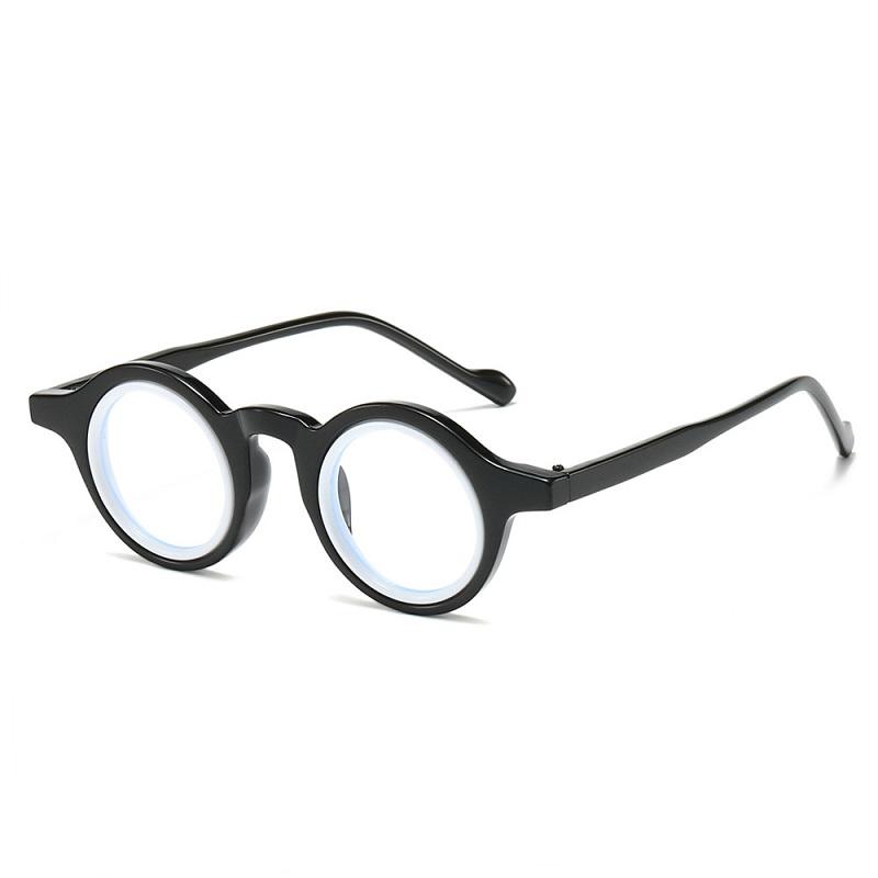 Female Reading Eyewear Eyewear Stylish Punk Mini Spectacle Gents Clear Double Round Spectacle UV400 Ladies Lens Vintage Presbyopic Presbyopic Color