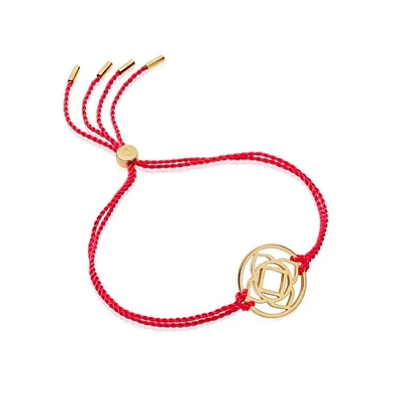 [Daisy London] Chakra 18k Gold Plated Bracelet 5-Piece Pendant Bracelet