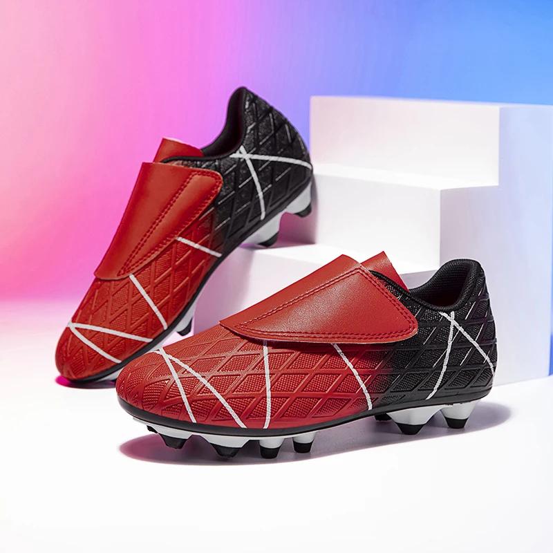 Boys And Girl's Soccer Shoes Men Cleats Outdoor Long Spikes Comfortable Breathable Non Slip  Match Training Sport Football Boots