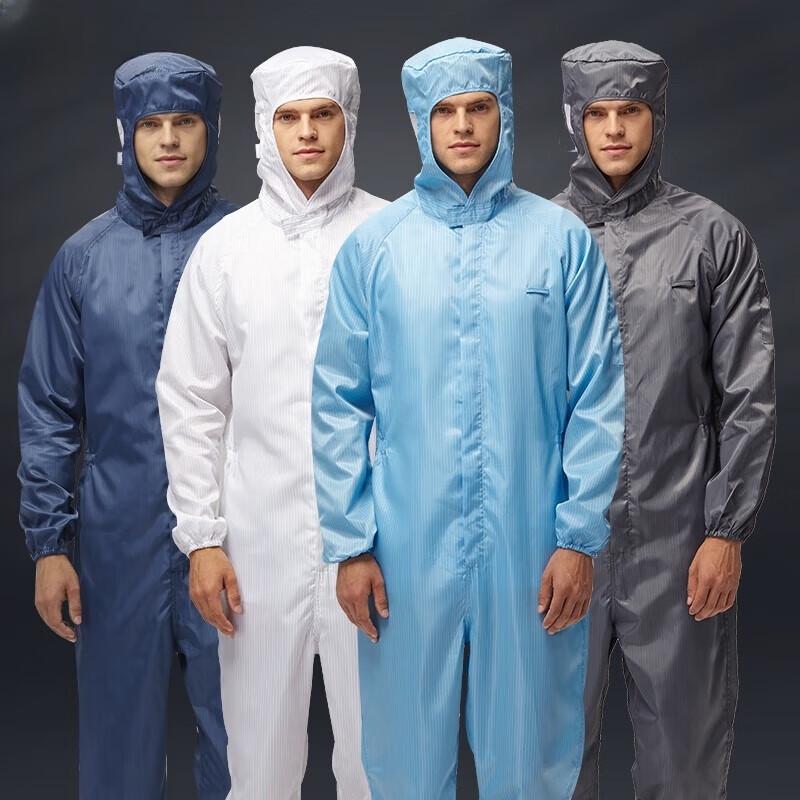 Zhuang Ziran Dust-Free Anti-Static Cleanroom Jumpsuit with Hood