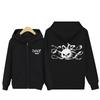 Stray Kids Zip-Up Hoodie - Black & Pink Graphic Cardigan with Kangaroo Pocket, Spring Autumn Casual Outerwear for STAY