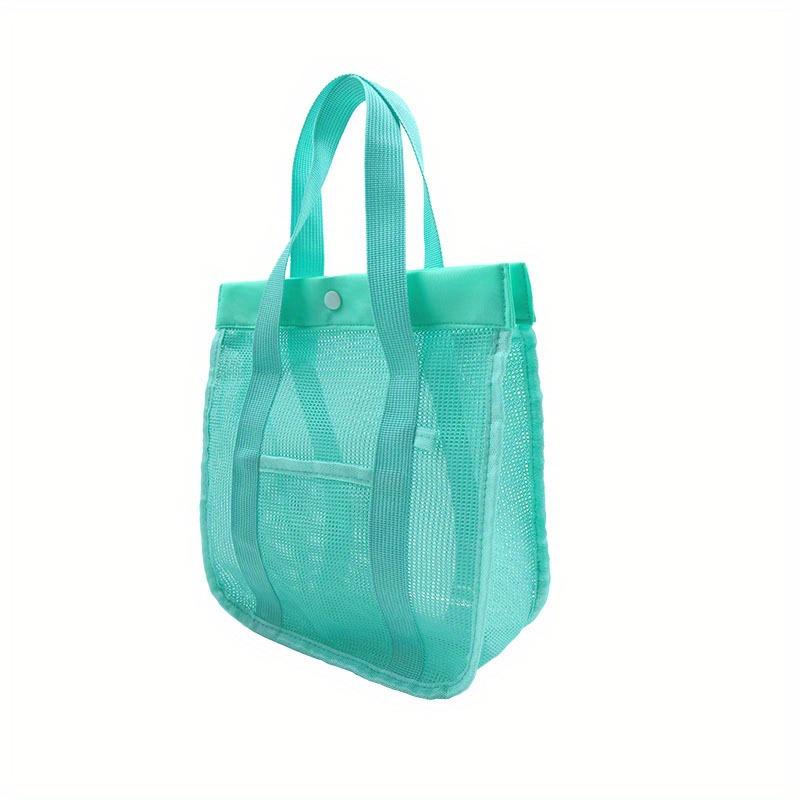 Handheld Wash Bag Large Size Bath Bag Mesh Bag Beach Toy Storage Bag Miscellaneous Grid Storage Bag