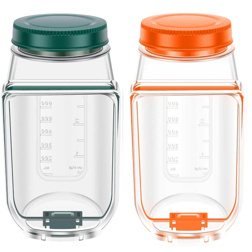 Salad Pod Breakfast Fruit Storage Box Leakproof Interval Crisper Container Salad Jars Outdoor Travel Keep Fresh Lunch Salad Box