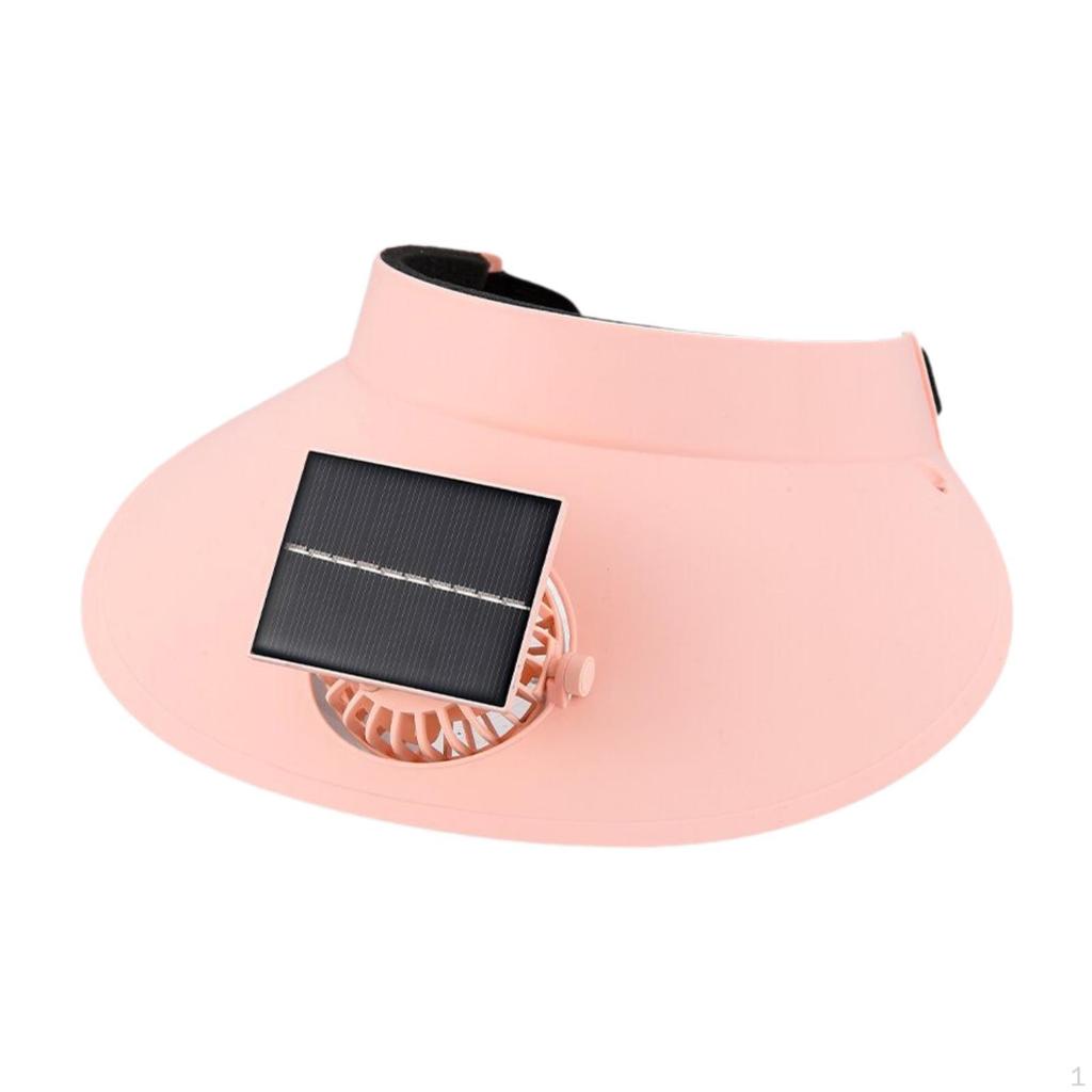 Adjustable Sun Protection Hat with Fan for Hiking And Summer Adventures
