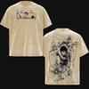 Anime Jujutsu Kaisen Fushiguro Toji Graphic T Shirt Men Women Washed Cotton Tshirts Vintage Casual Clothing Harajuku T-shirt