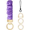 Hovmwey Stretchy Scrunchie Keychain Wristlet, Cute Key Chain Wrist Lanyard Strap for Women Men Car Keys ID Badges Wallet