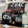 6 Size Rap Singer 2Pac Blankets 3D Printing Comfortable and Soft Picnic Blanket Gift To Family or Friends picnic blanket