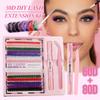 Diy Single Tuft Of Hair Colored False Eyelashes 60D + 80D Curl Dd Curvature 8-16Mm Eyelashes