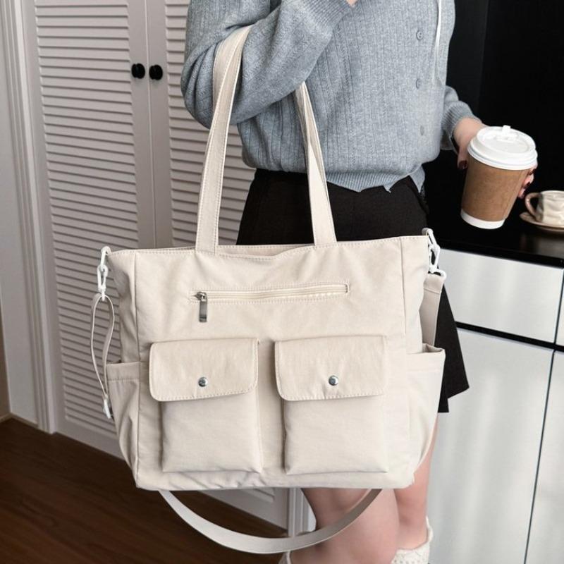 Multi Pocket Tote Bag, Large Capacity Shoulder Bag, Women's Bag