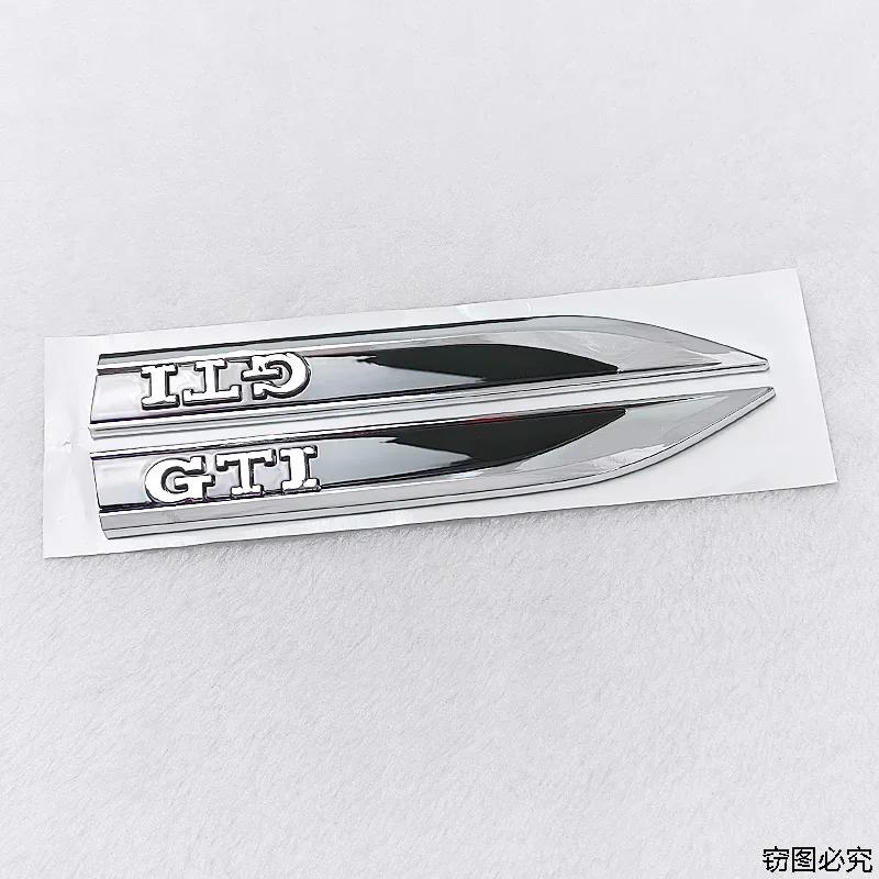 1Pair Car Side Fender Emblem Sticker GTI Polo Golf Passat Tiguan Arteon Touareg Taigo Bora Jetta Decoration