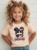 Summer Fashion Girls Short Sleeve T-Shirt Printed Casual Versatile Top