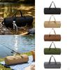 Outdoor Storage Bag Canvas Camping Equipment Organizer Tent Stakes Zipper Carrying Portable