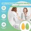 4 PCS Smile Face Antibacterial Toothbrush Cover Holder With Suction Cup Bath