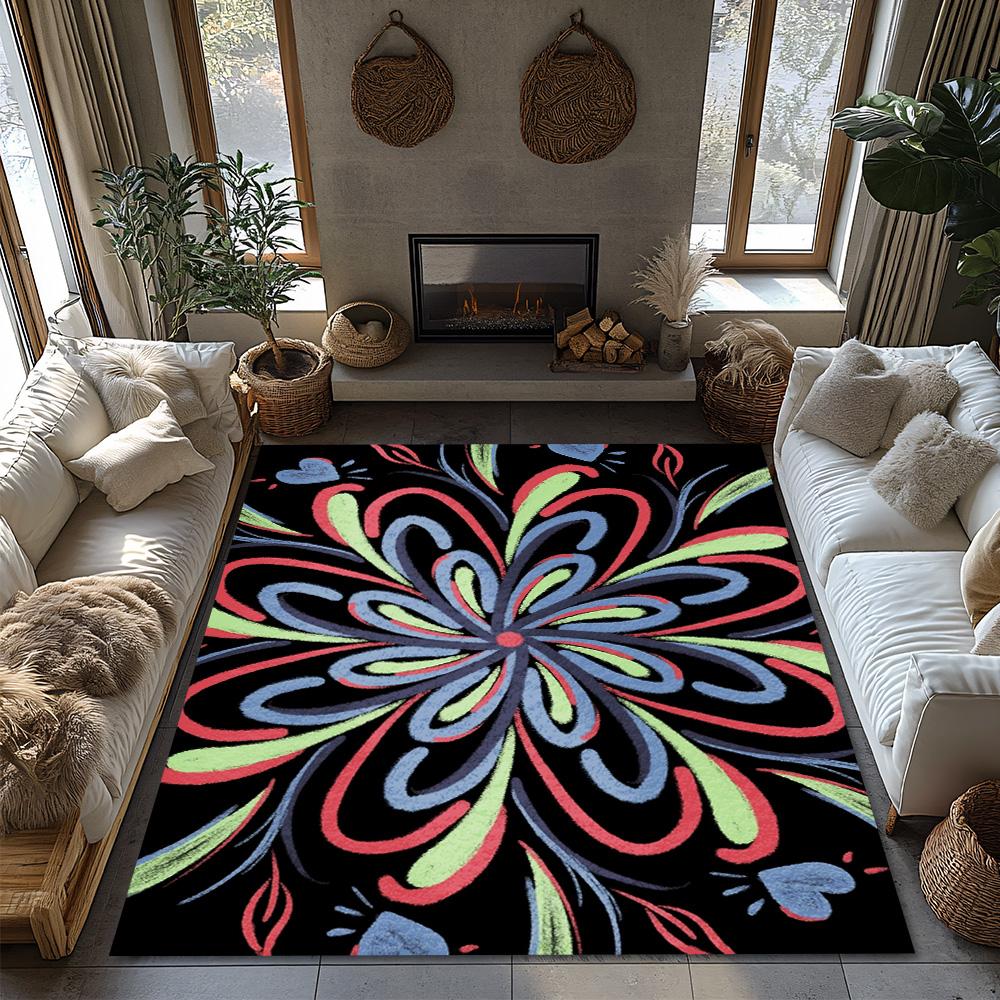 Cozy Non-Slip Doormat Indoor Outdoor Washable Rugs Home Decor Floor Mats Entrance Welcome Mat Modern Abstract Pattern Design Are