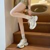 Leather platform fried street dad shoes women's 2025 summer new women's shoes versatile sports shoes casual shoes board shoes women