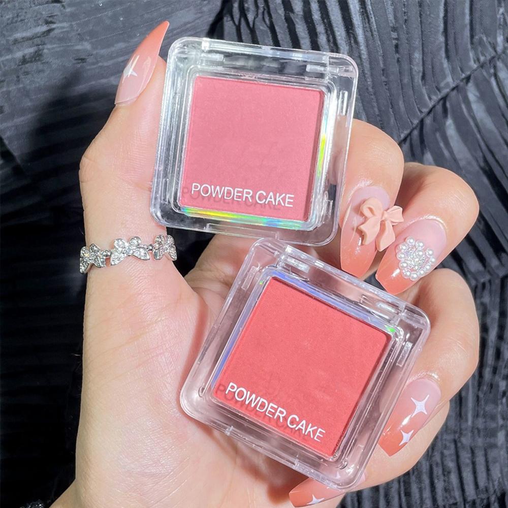 Face Blusher Matte Natural Cheek Tint Brighten Face Waterproof Face Contouring Cosmetics Blush Powder Soft Female Makeup Brighten Face Makeup Blush