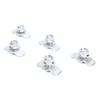 5pcs L Track Double Lug Threaded Stud Nut Fitting M10x20mm for Truck Bed Trailer Cargo Control Pickup RV ATV Silver