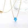 Opal Hamsa Hand Necklace Je Jewelry for Women Gold Color Stainless Steel Choker Chain Pendant Jewelry Wholesale