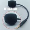 Replacement Mic 3.5mm Plug Microphone for Headphone with Sponge Cover and Superior Sound Quality