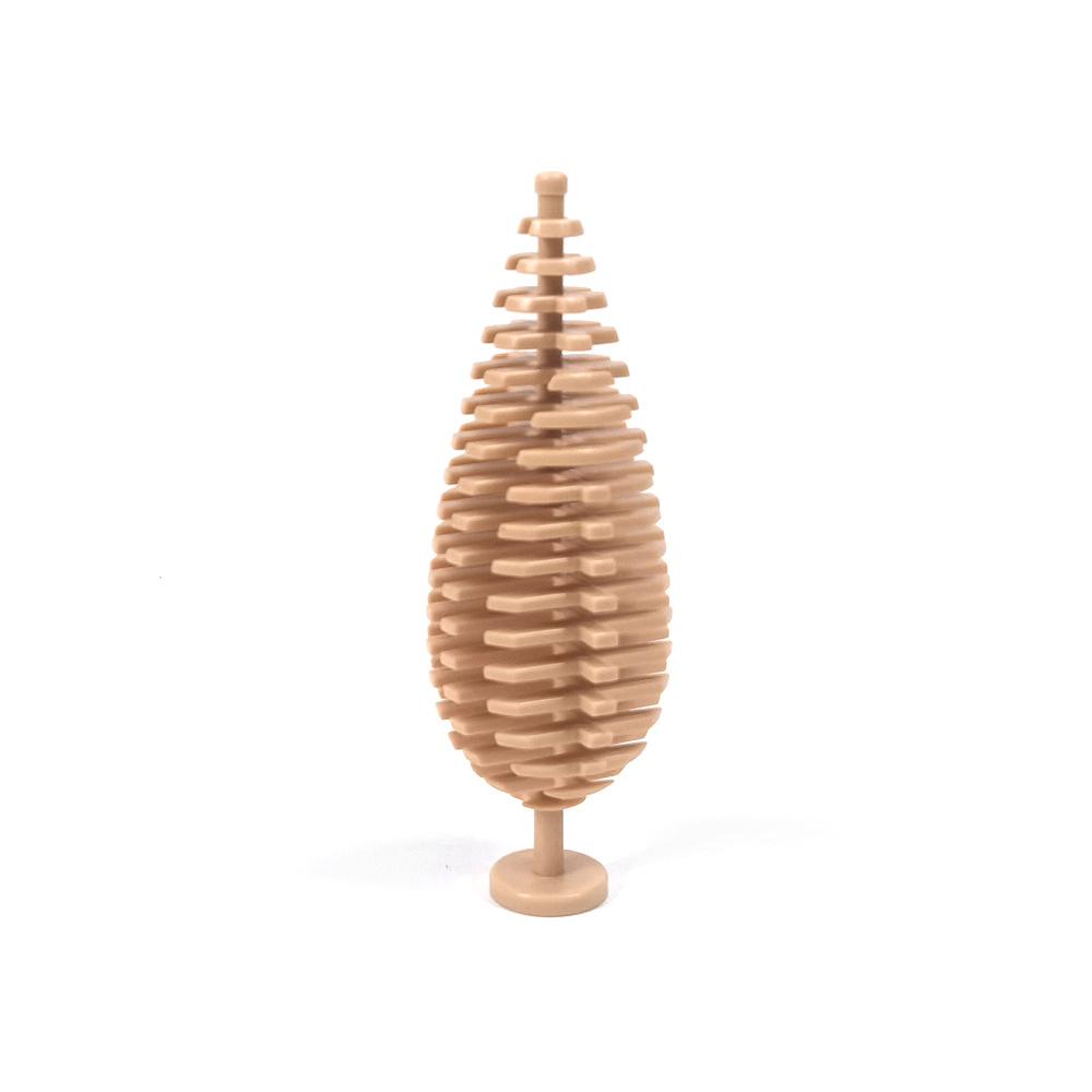 Small Particle Building Block Garden Forest Spare Parts Spruce Tree Pine Cypress 3778 Scene Street Scene Ornament