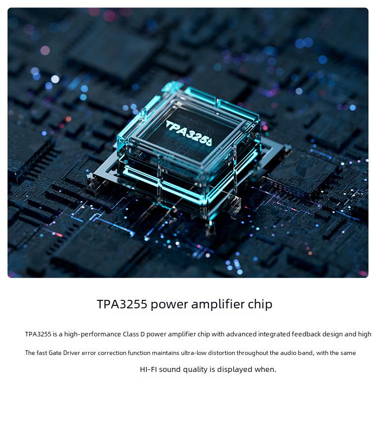 FosiAudio BT20APRO Dual-Channel Bluetooth 5.0 Amplifier with High/Low Frequency Adjustment