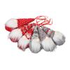 6 PCS Christmas Gnome Santa Ornaments Cotton Unique Santa Elf Hanging Ornaments for Christmas Tree