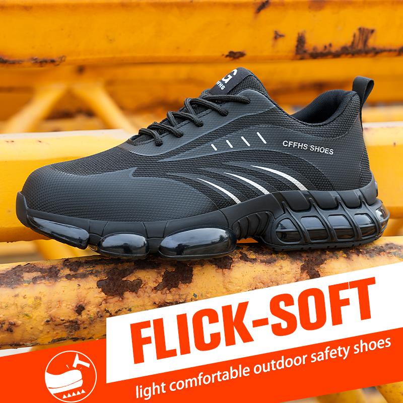 Breathable, Lightweight and Comfortable Anti-smash and Anti-puncture Safety Shoes