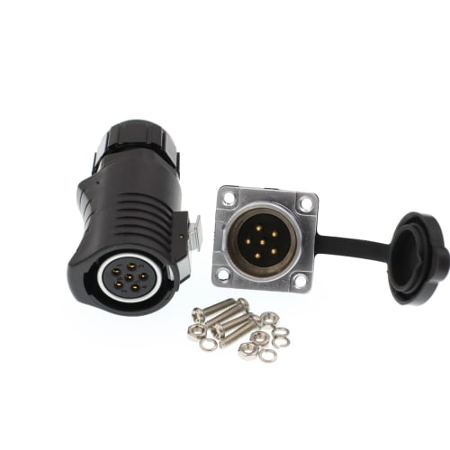 Eonvic LP20 6 Pin Female Power Industrial Quick-Release Plug and Socket LED Outdoor Waterproof Bulkhead Connector