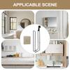 Toilet Paper Holder Wall Mount Toilet Paper Storage Holder Wall Mounted Iron Tissue Organizer No Drilling Iron Tissue Organizer