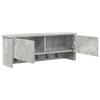 Wall Mounted Nightstand with Shelf Concrete Grey 80 x 20 x 30 cm