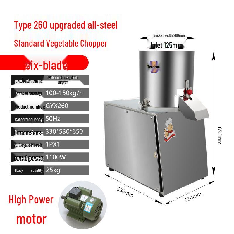 Tenghao Electric Vegetable and Meat Chopper, Multifunctional Canteen Mincer and Cutter