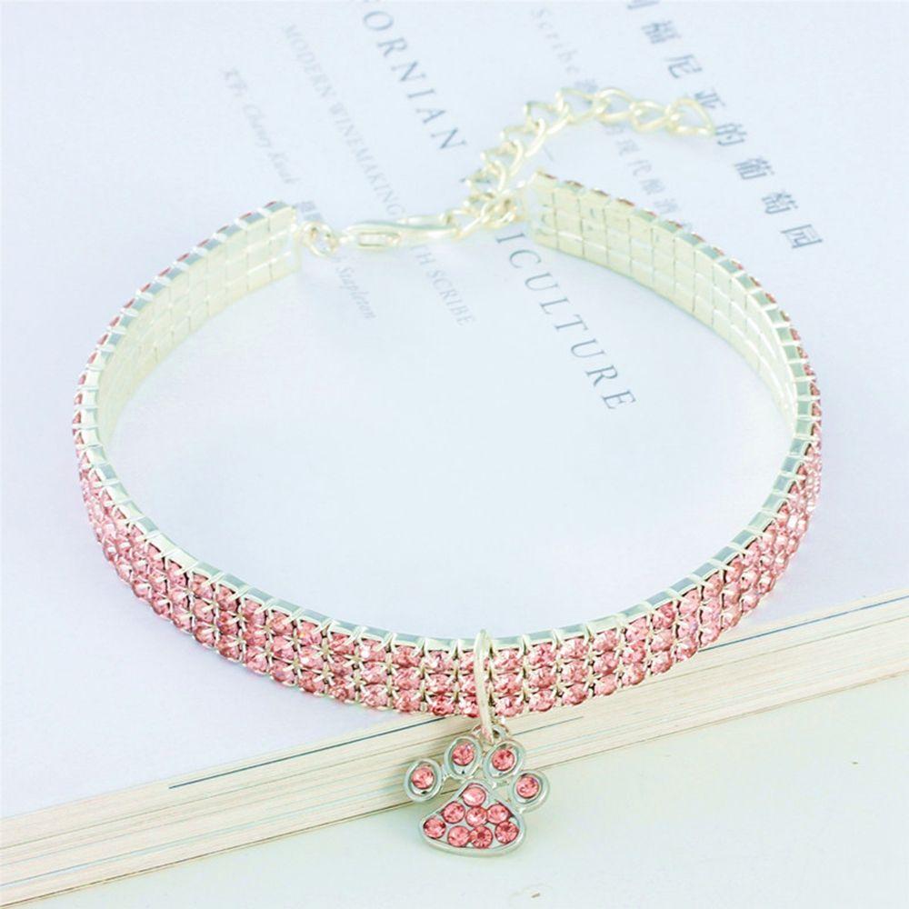 Jewelry for Small Dog Necklace Cats Footprints Pet Pendant Dog Collars Pet Supplies Cat Collar