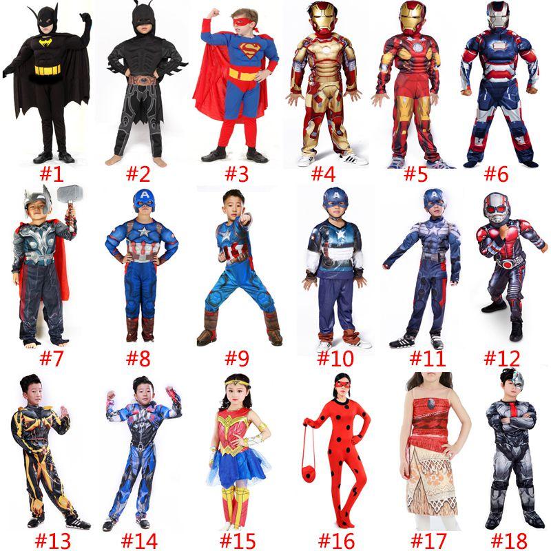 Costum minunat de Halloween pentru copii Supererou Batman Superman Costum Cosplay Pentru Băieți și Fete