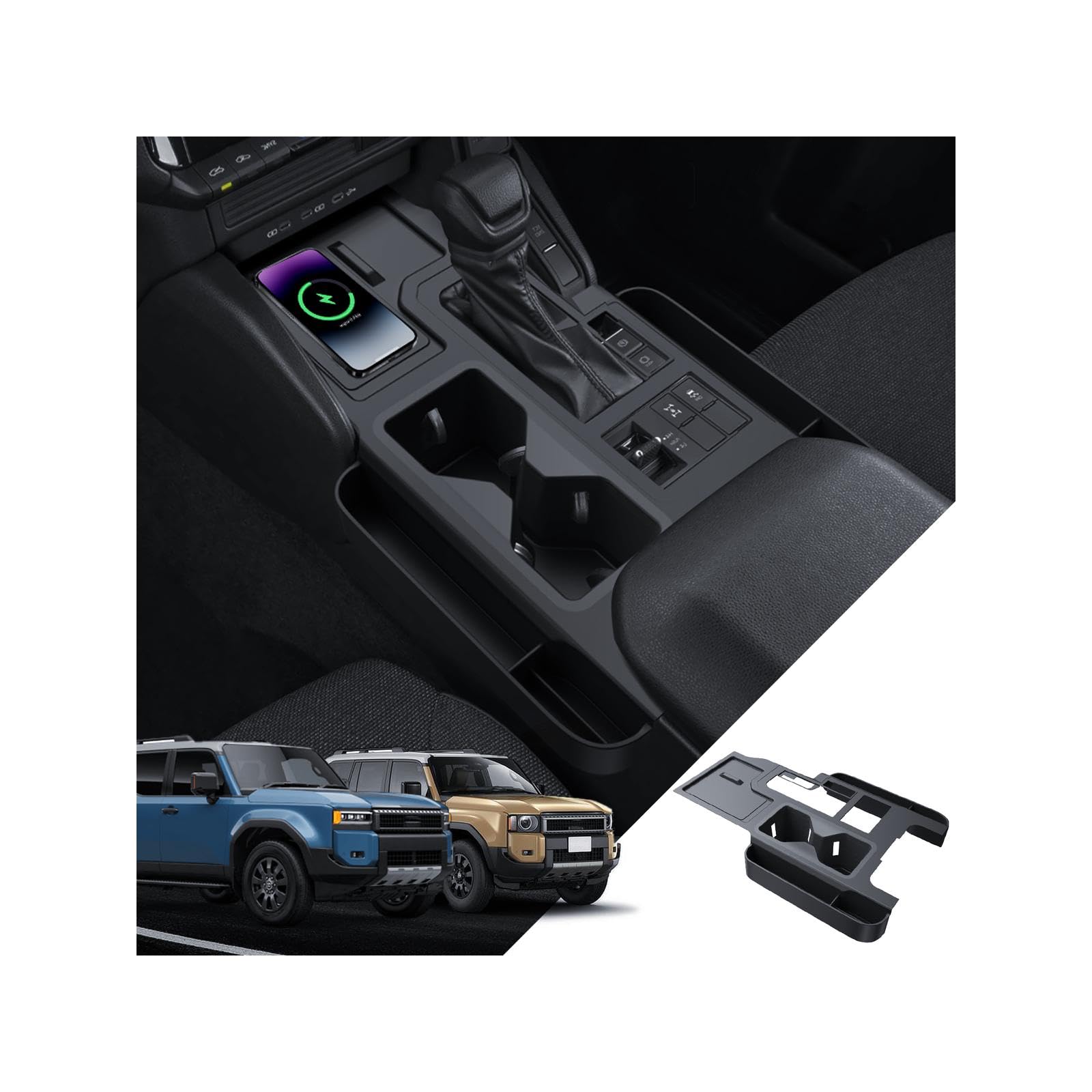 

Накладка на консоль LANTU для Toyota Land Cruiser 250 Зазор в консоли Land Cruiser 250 Моющаяся консоль Land Cruiser 250 Июнь 2023 Текущая чёрный