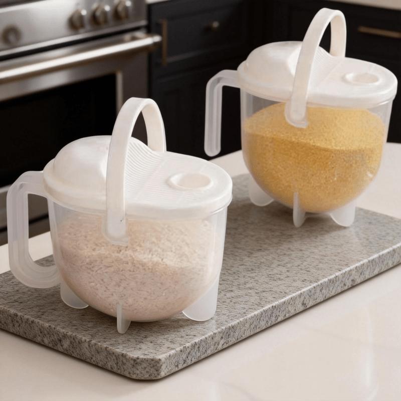 Hand-Free Rice Washing Tool Household Draining And Rinsing Device Creative Kitchen Gadget for Home Use Lazy Person'S Rice Washing Sieve