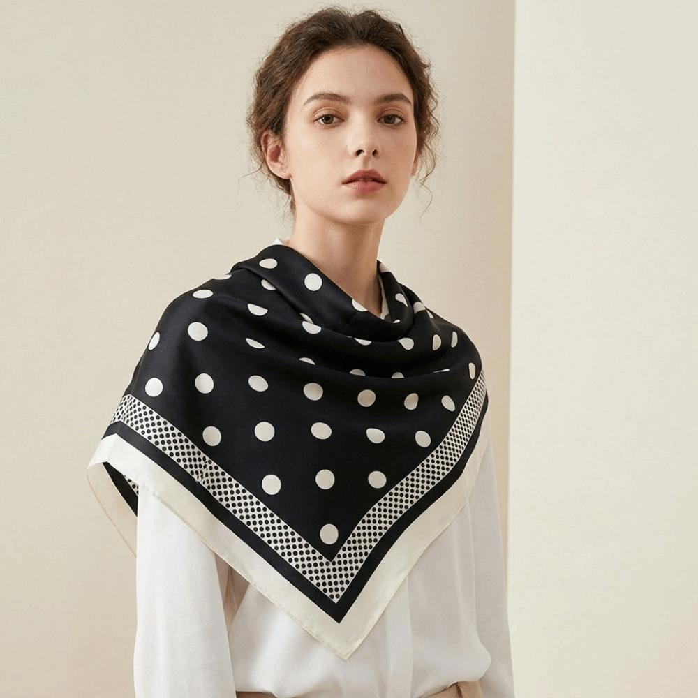 Printed Polka Dot Triangle Scarf Thin Jeans Waist Belt Vintage Waist Tying Scarf  Club