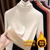 Pile collar wool silk thermal top women's underwear thickened and velvet single autumn clothes warm velvet bottoming shirt