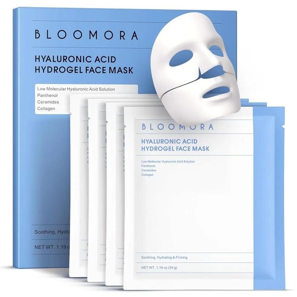 

Overnight Collagen Face Mask Hydrogel Low Molecular Weight Deep Glass Skin + Elasticity, Hydration 34g x 4 Care Pack